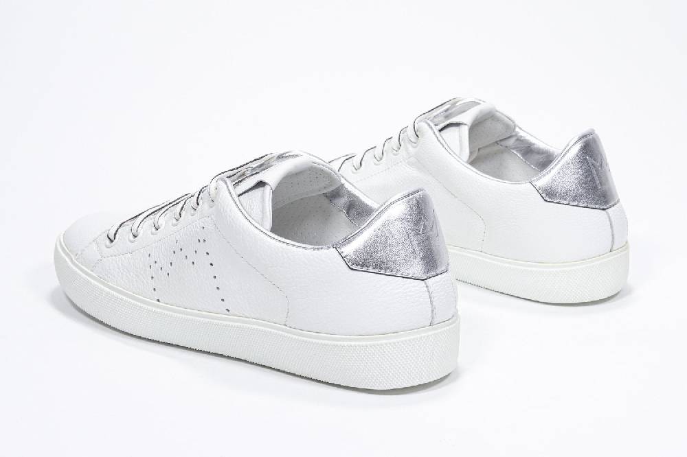 Leather Crown LC06 | Argento & Bianche - Basse - Donna Negozi Online