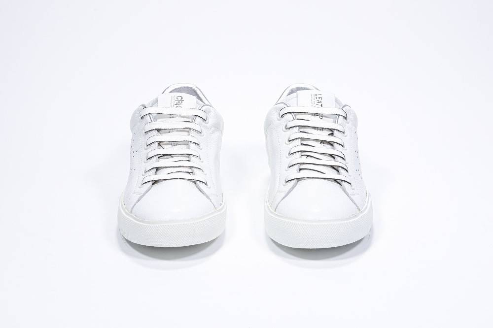 Leather Crown LC06 | Argento & Bianche - Basse - Donna Negozi Online