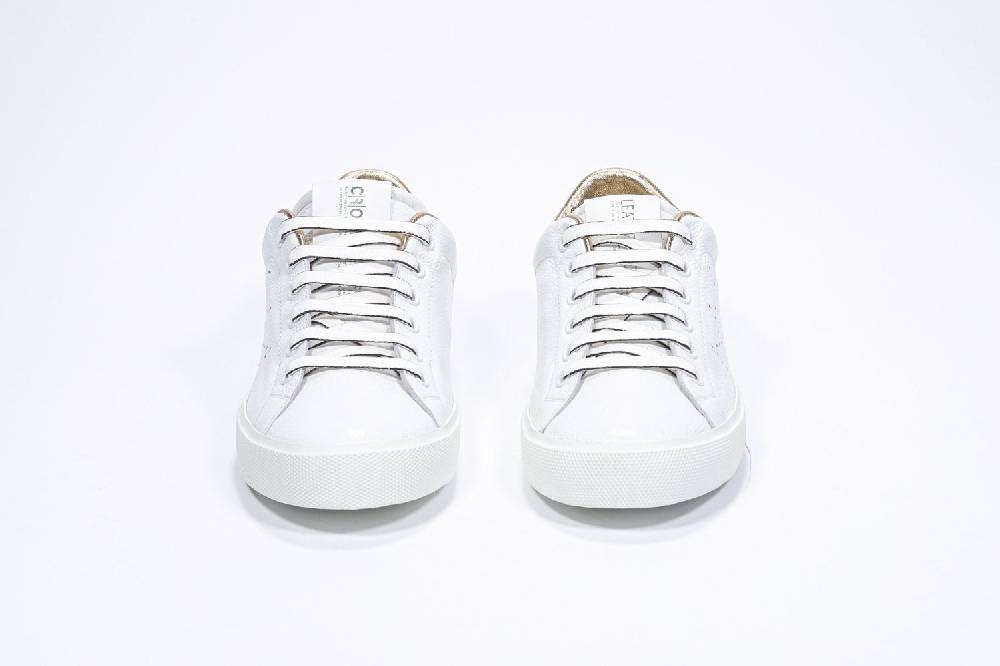 Leather Crown LC06 | Oro & Bianche - Basse - Donna Shopping Online