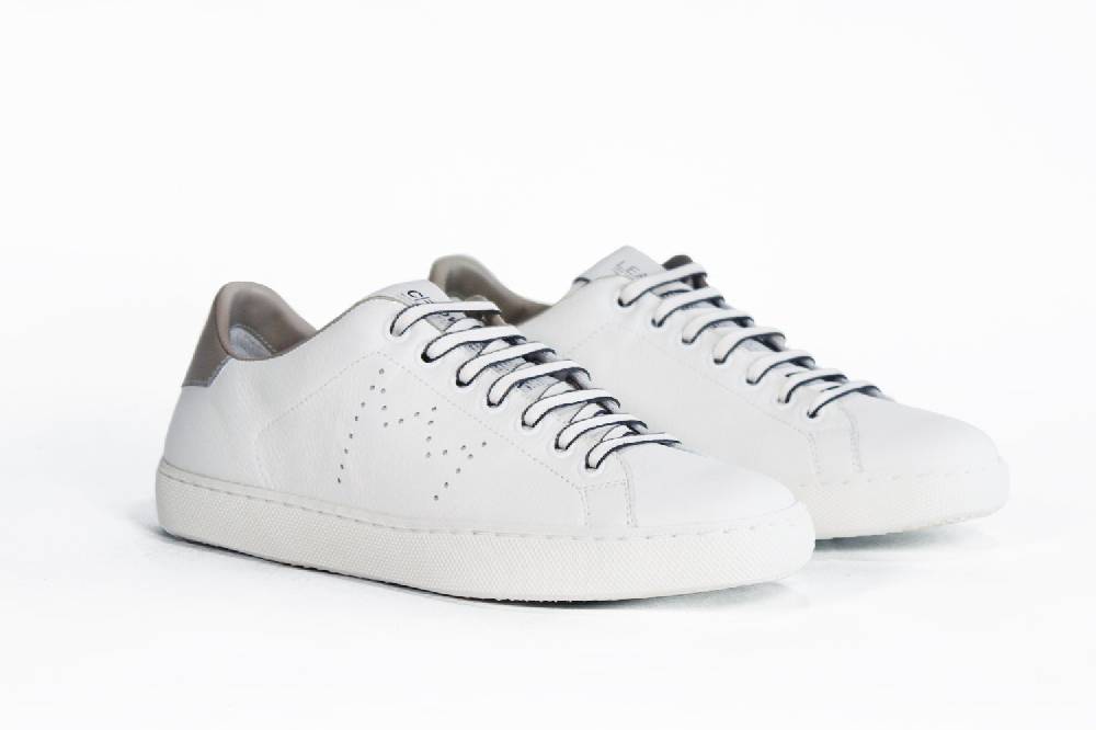 Leather Crown LC06 | Beige & Bianche - Basse - Donna Prezzo Ridotto