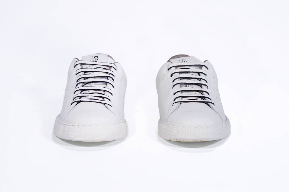 Leather Crown LC06 | Beige & Bianche - Basse - Donna Prezzo Ridotto
