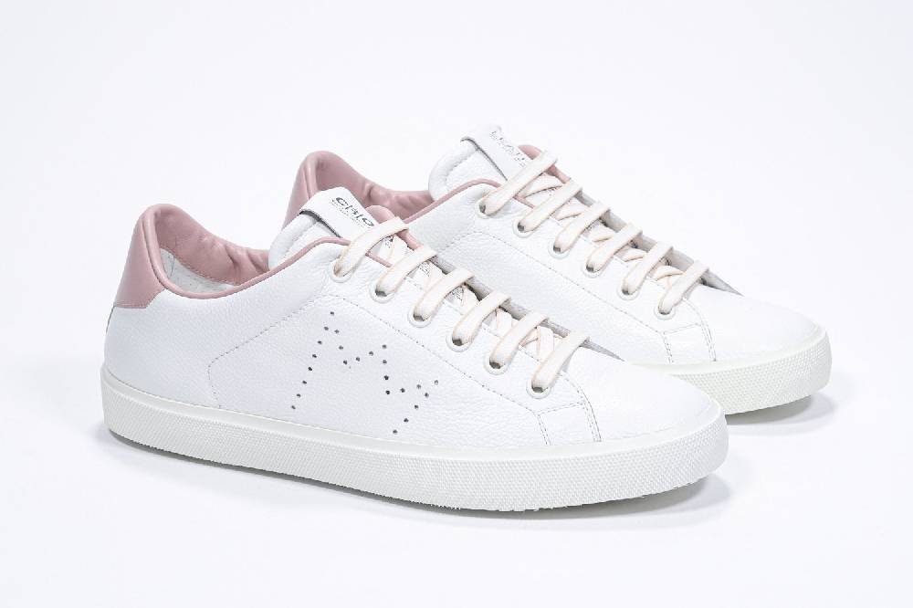 Leather Crown LC06 | Rosa & Bianche - Basse - Donna Sottocosto