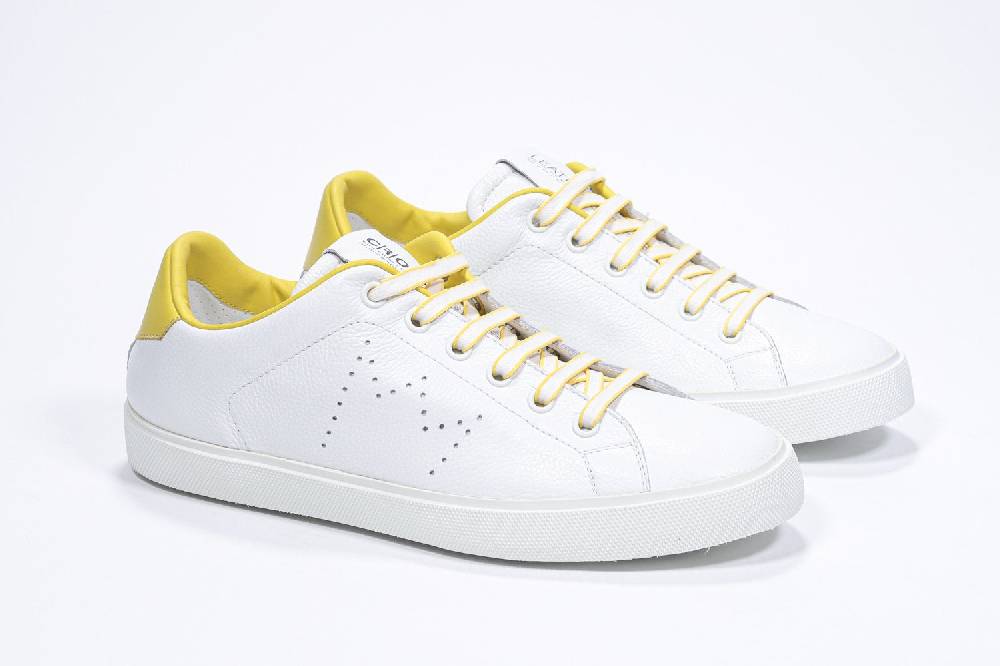 Leather Crown LC06 | Gialle & Bianche - Basse - Donna Convenienza