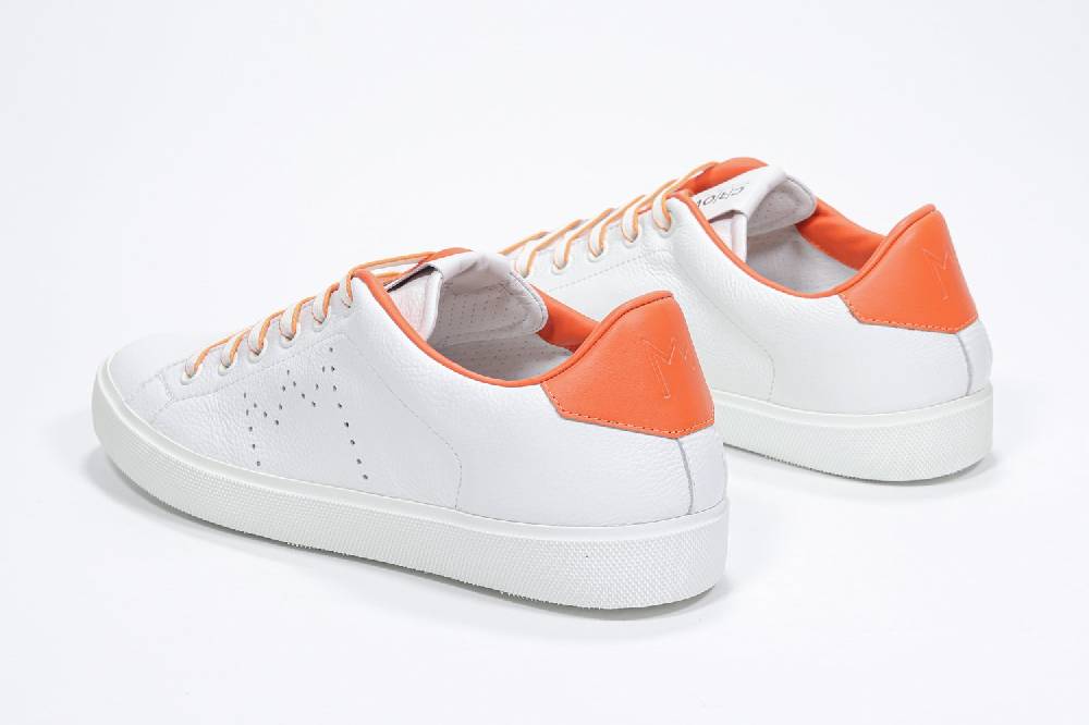 Leather Crown LC06 | Arancioni & Bianche - Basse - Donna Novità