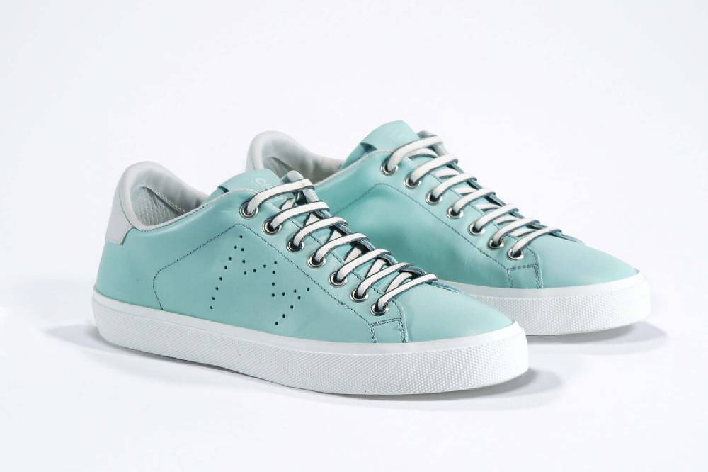 Leather Crown LC06 | Sky & White - BASSE - Donna Economico