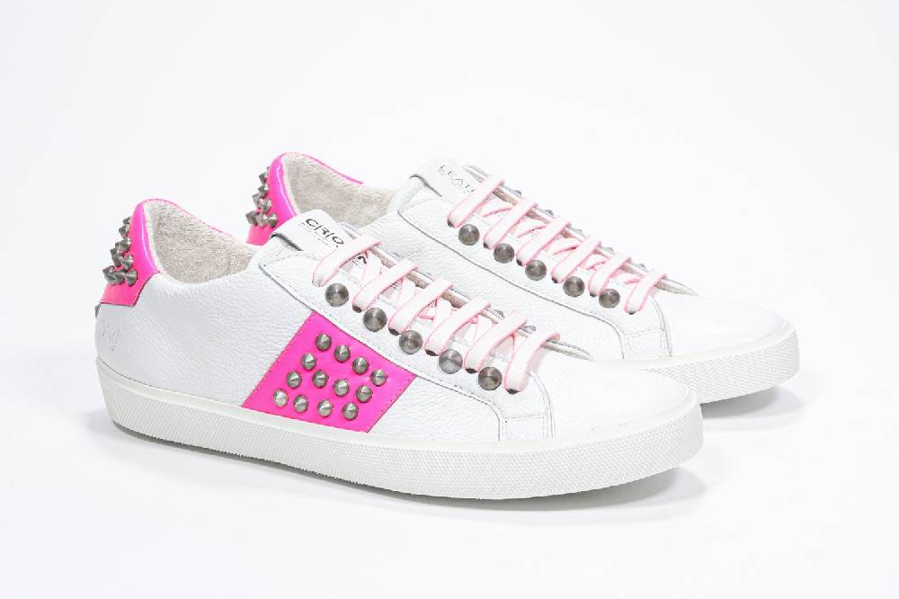 Leather Crown STUDLIGHT | Rosa e bianco - BASSE - Donna In Vendita