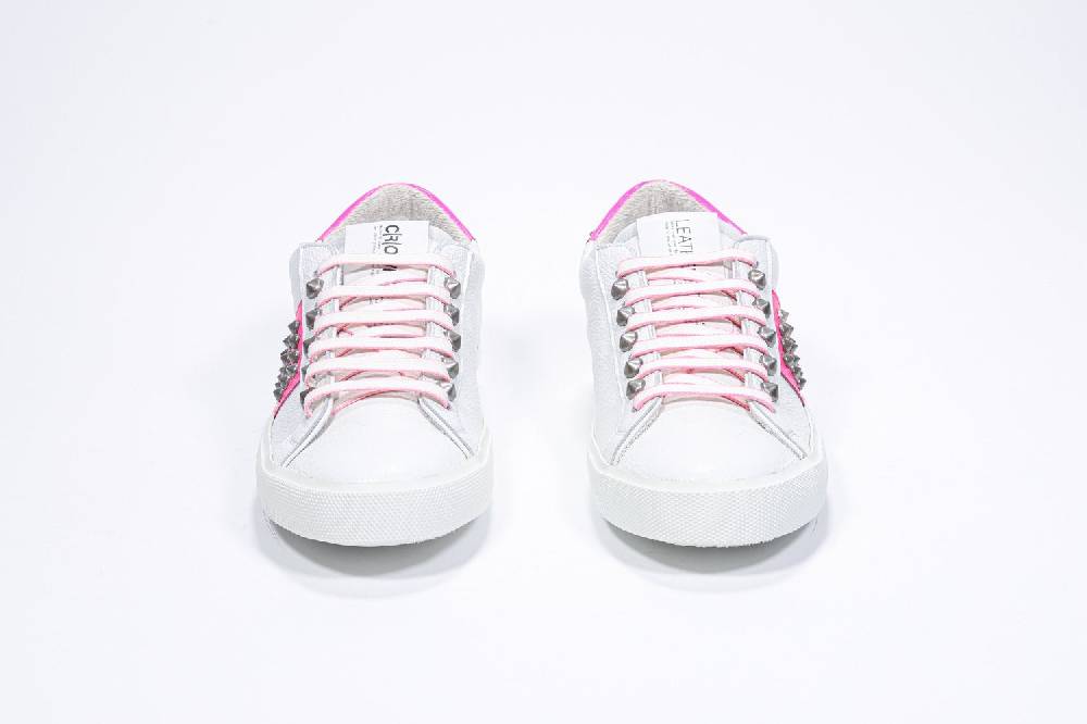 Leather Crown STUDLIGHT | Rosa e bianco - BASSE - Donna In Vendita
