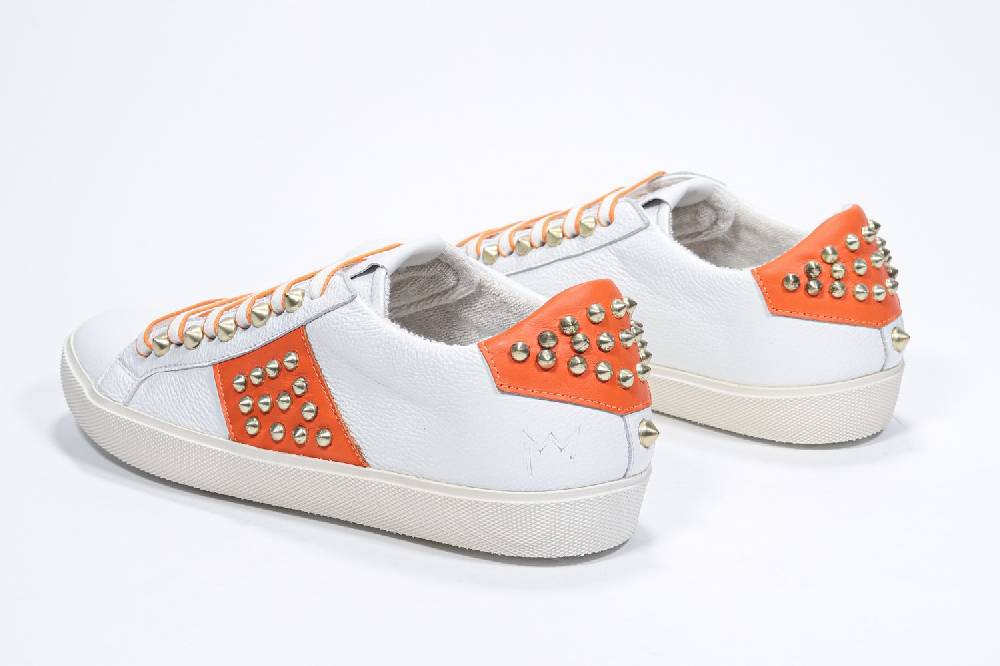 Leather Crown STUDLIGHT | Arancione e bianco - BASSE - Donna Offerte
