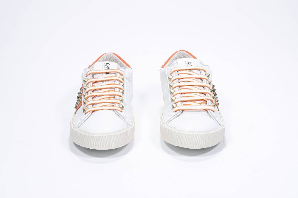 Leather Crown STUDLIGHT | Arancione e bianco - BASSE - Donna Offerte
