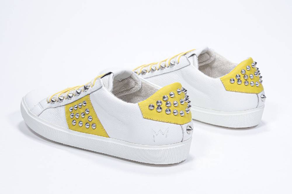 Leather Crown STUDLIGHT | Giallo e bianco - BASSE - Donna Vendita Calda
