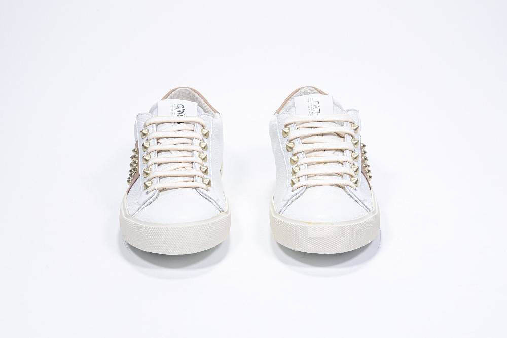 Leather Crown STUDLIGHT | Beige e bianco - BASSE - Donna Vendita Economica