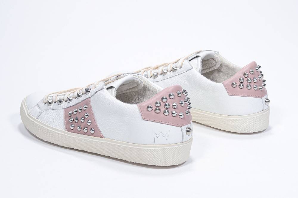 Leather Crown STUDLIGHT | Rosa e bianco - BASSE - Donna Saldi Di Fabbrica