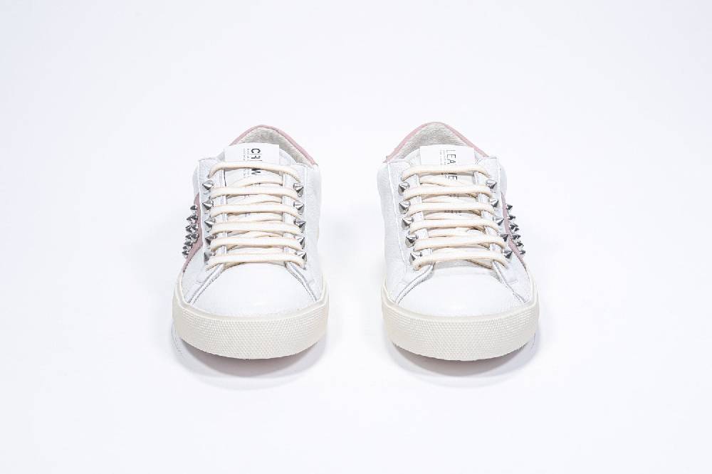 Leather Crown STUDLIGHT | Rosa e bianco - BASSE - Donna Saldi Di Fabbrica