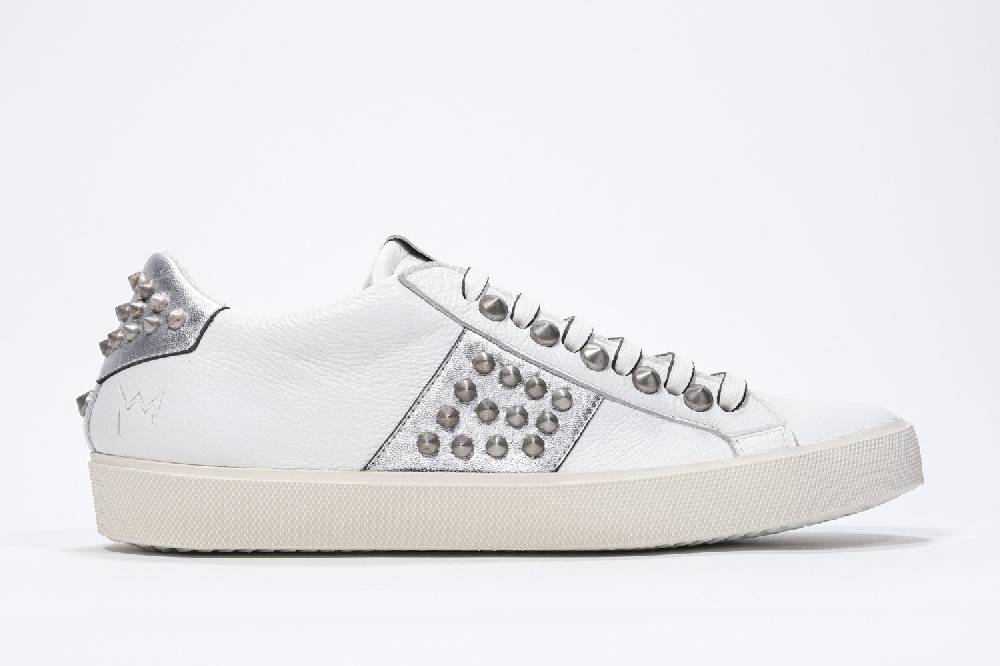 Leather Crown STUDLIGHT | Argento e bianco - BASSE - Donna Vendite Flash