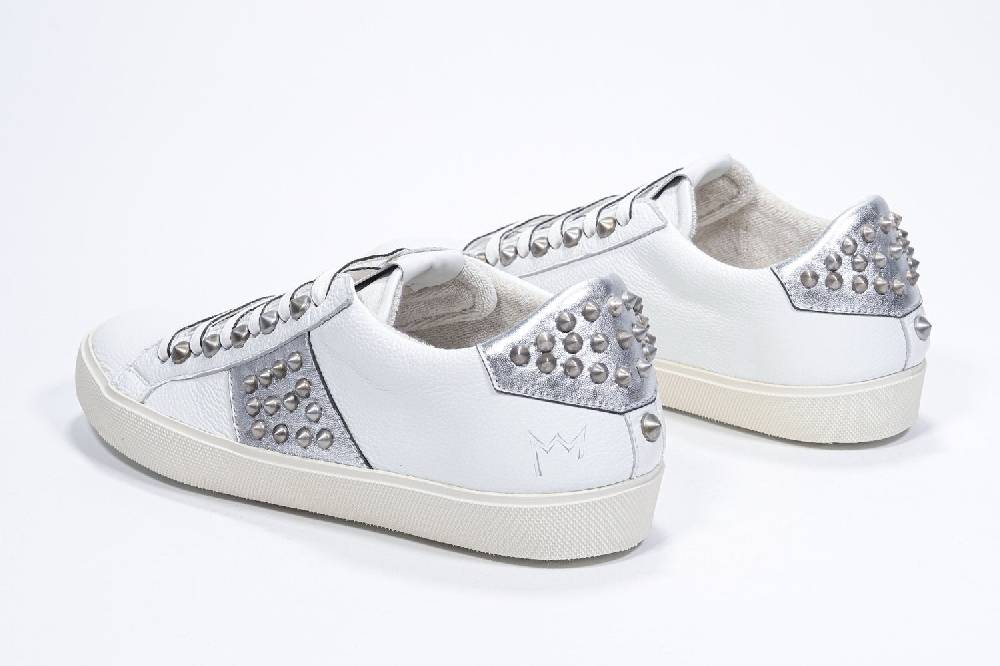 Leather Crown STUDLIGHT | Argento e bianco - BASSE - Donna Vendite Flash
