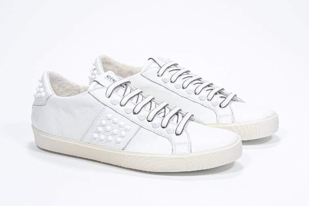 Leather Crown STUDLIGHT | Tutto bianco - BASSE - Donna In Saldo