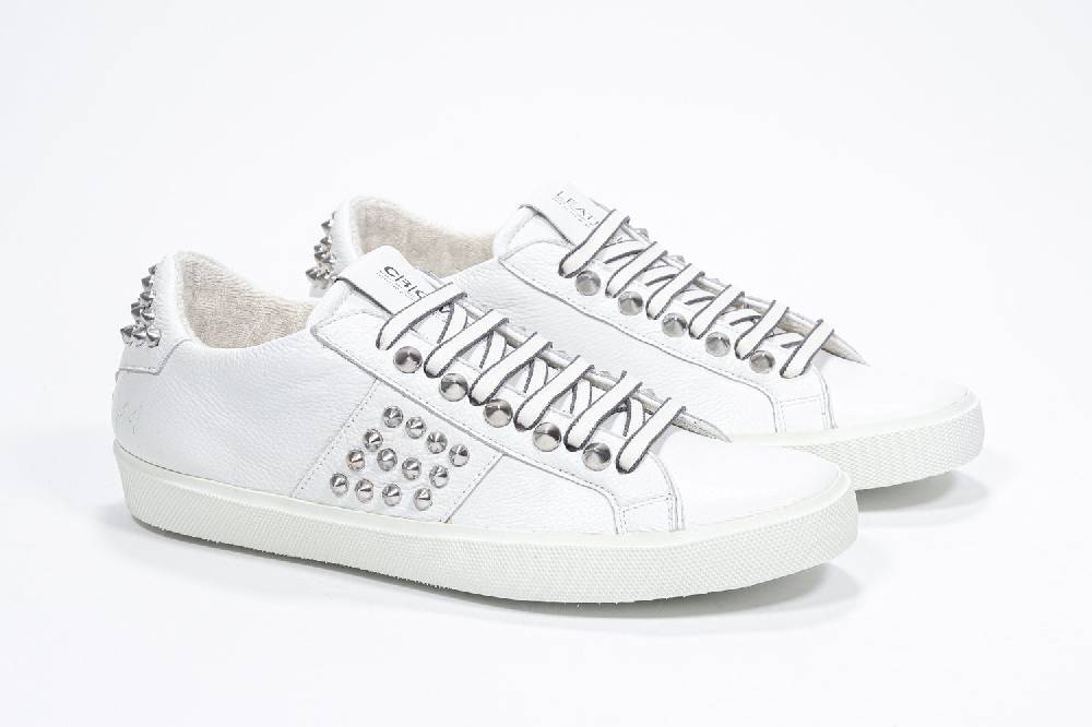 Leather Crown STUDLIGHT | Bianco - BASSE - Donna Nuova