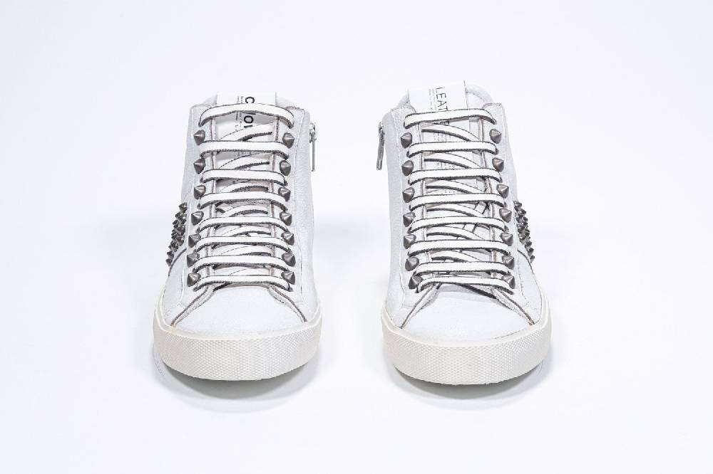 Leather Crown STUDBORN | Vintage Bianche - Alte - Donna Soddisfazione Garantita