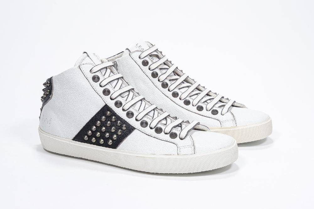 Leather Crown STUDBORN | Vintage Bianche & Nere - Alte - Donna Qualità Garantita