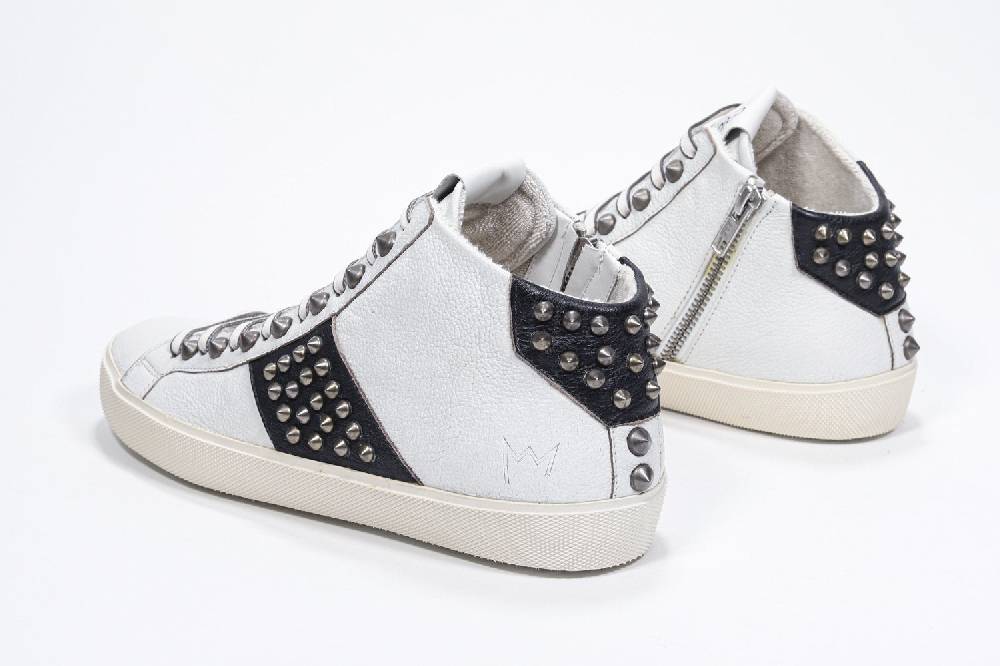 Leather Crown STUDBORN | Vintage Bianche & Nere - Alte - Donna Qualità Garantita
