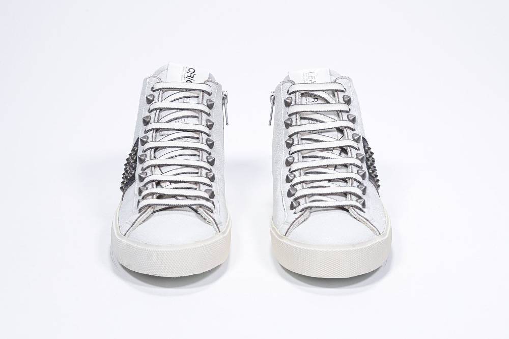 Leather Crown STUDBORN | Vintage Bianche & Nere - Alte - Donna Qualità Garantita