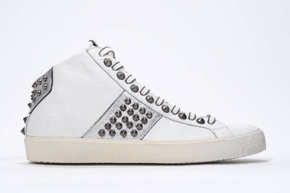 Leather Crown STUDBORN | Argento & Bianche - Alte - Donna Promozione Limitata