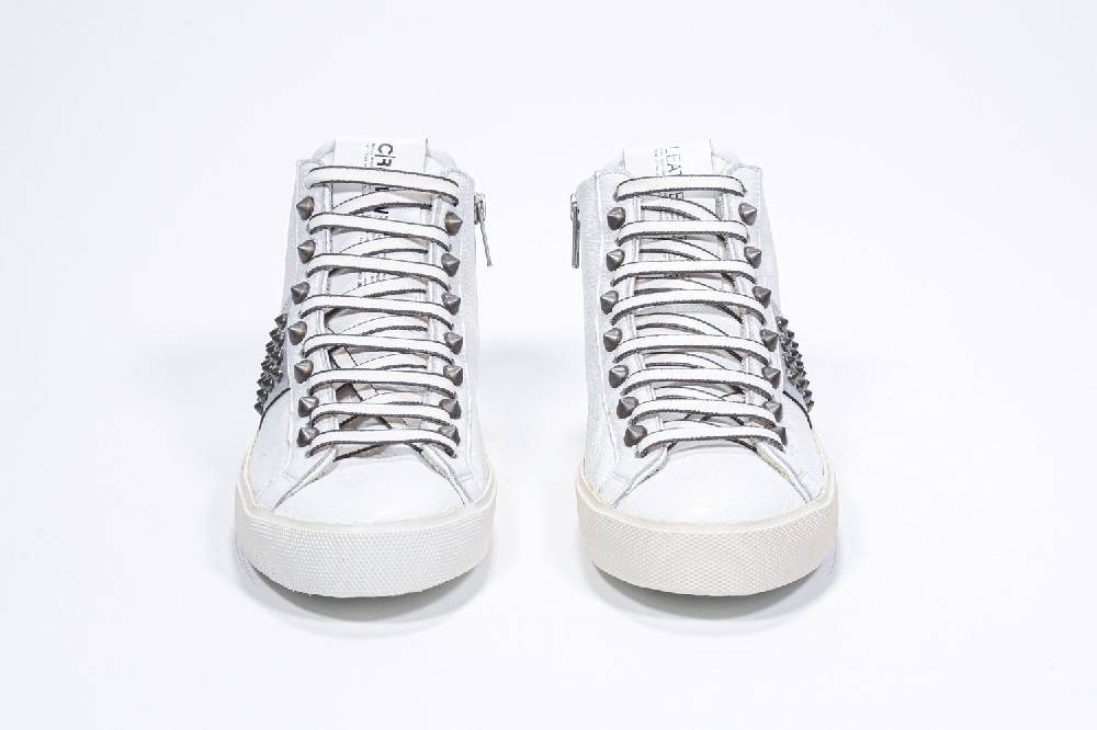 Leather Crown STUDBORN | Argento & Bianche - Alte - Donna Promozione Limitata