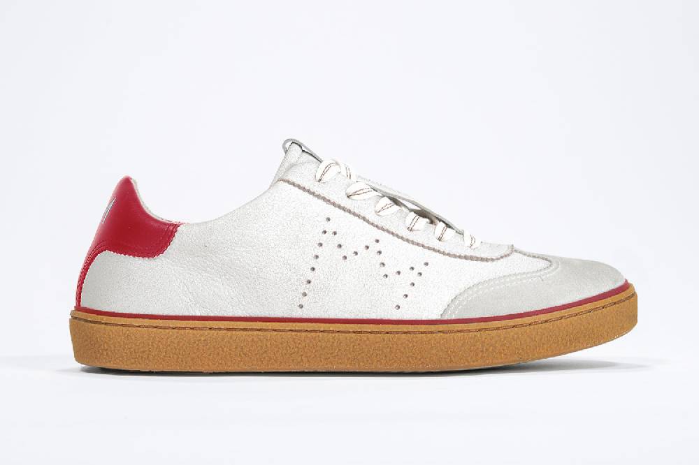 Leather Crown MODEL T | Retro Red - BASSE - Uomo Affare Del Giorno