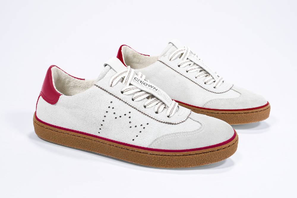 Leather Crown MODEL T | Retro Red - BASSE - Uomo Affare Del Giorno