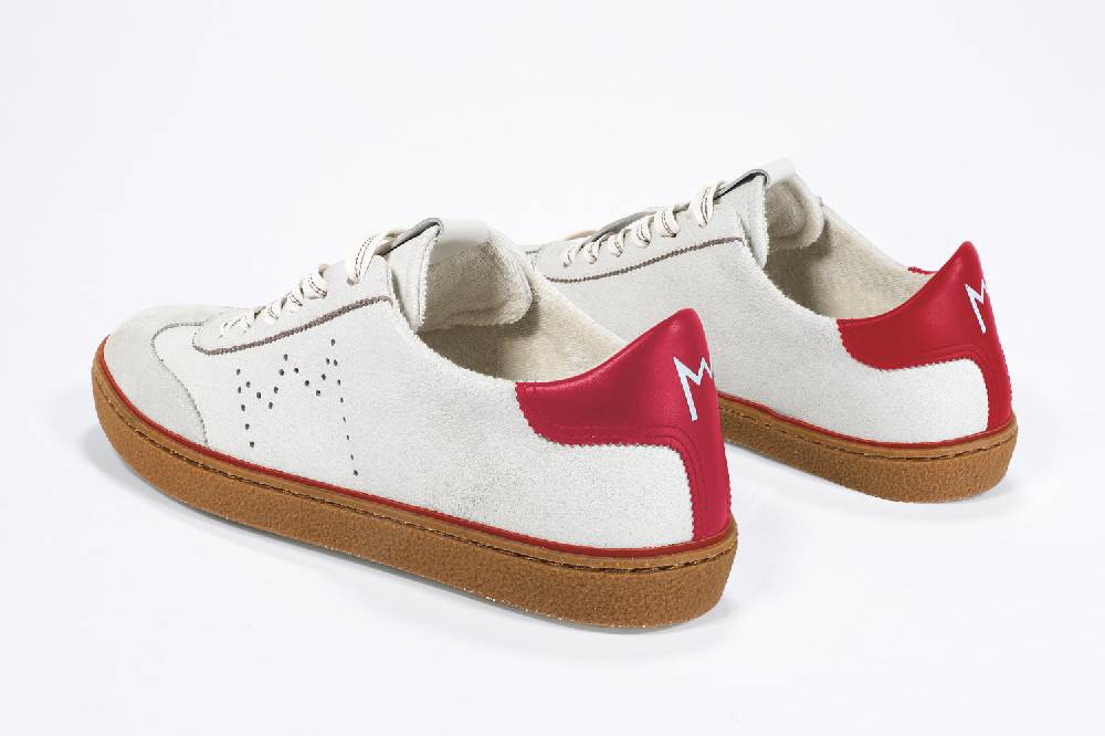Leather Crown MODEL T | Retro Red - BASSE - Uomo Affare Del Giorno