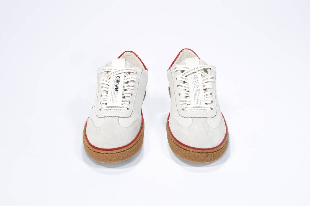 Leather Crown MODEL T | Retro Red - BASSE - Uomo Affare Del Giorno