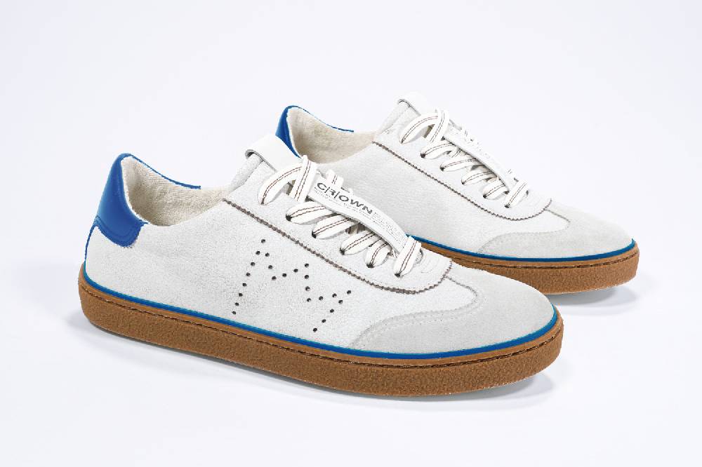 Leather Crown MODEL T | Retro Blue - BASSE - Uomo Prezzo Ridotto