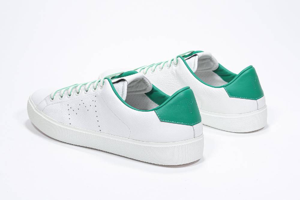 Leather Crown LC06 | Verdi & Bianche - Basse - Uomo Presa