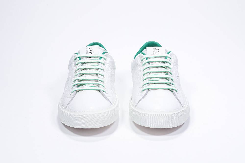 Leather Crown LC06 | Verdi & Bianche - Basse - Uomo Presa