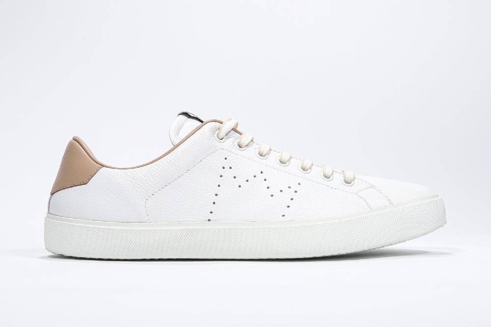 Leather Crown LC06 | Cuoio & Bianche - Basse - Uomo Offerta