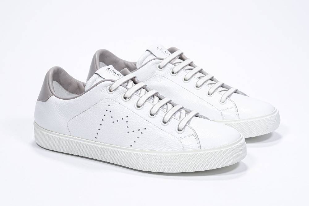 Leather Crown LC06 | Beige & Bianche - Basse - Uomo Economico