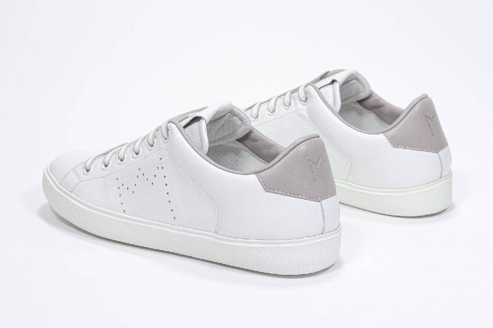 Leather Crown LC06 | Beige & Bianche - Basse - Uomo Economico