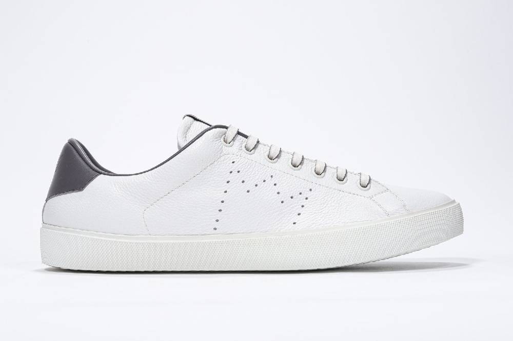 Leather Crown LC06 | Grigio & Bianche - Basse - Uomo Online