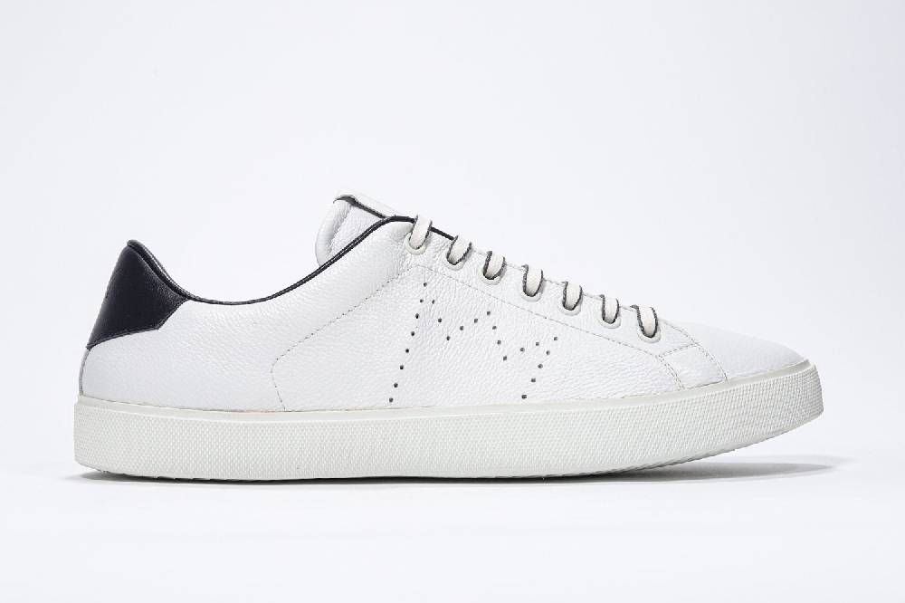 Leather Crown LC06 | Navy & Bianche - Basse - Uomo In Vendita