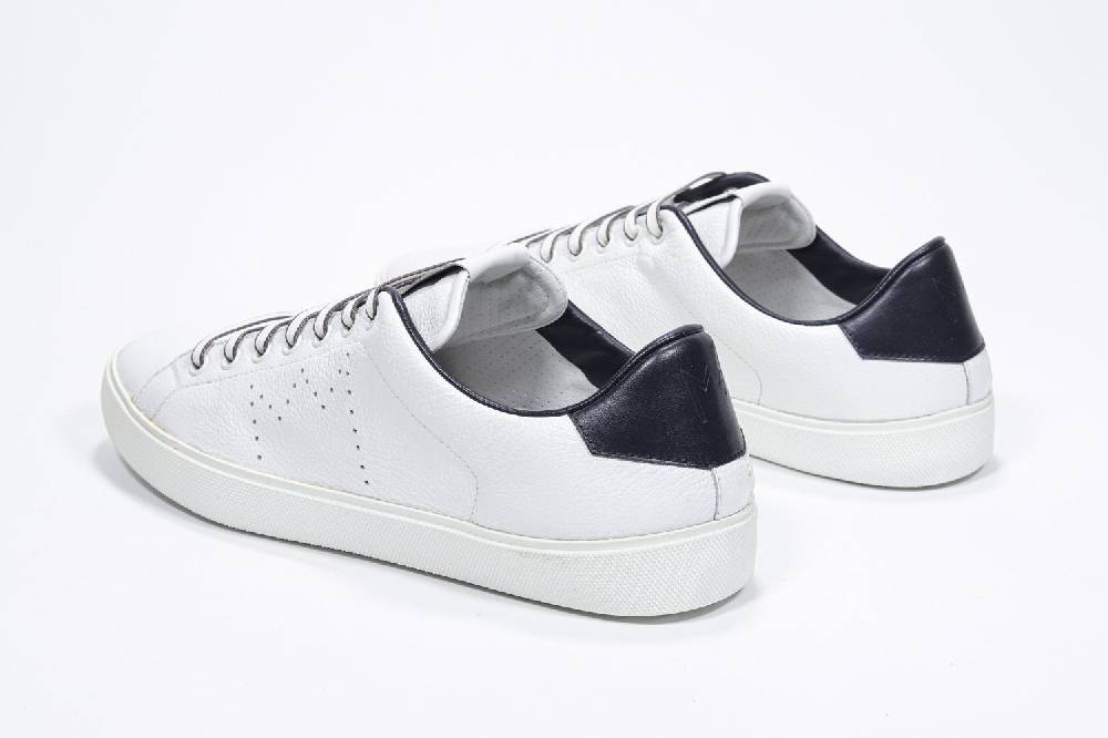 Leather Crown LC06 | Navy & Bianche - Basse - Uomo In Vendita