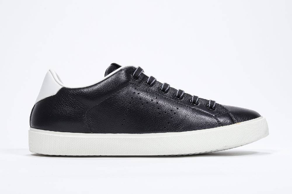 Leather Crown LC06 | Bianche & Nere - Basse - Uomo Offerte