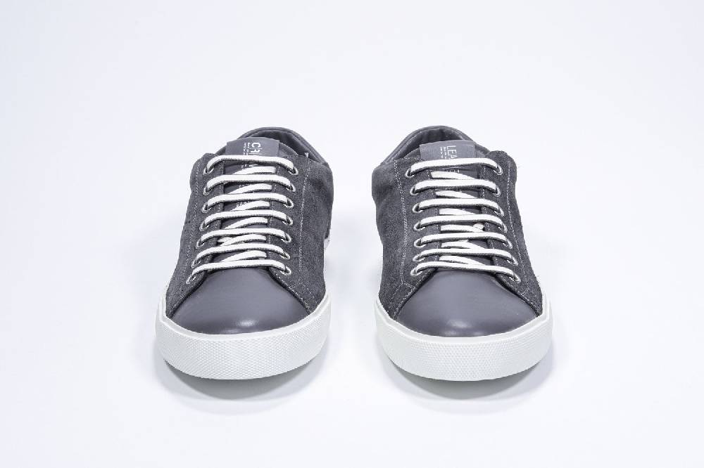 Leather Crown PURE | Grigio scuro - Basse - Uomo Negozio