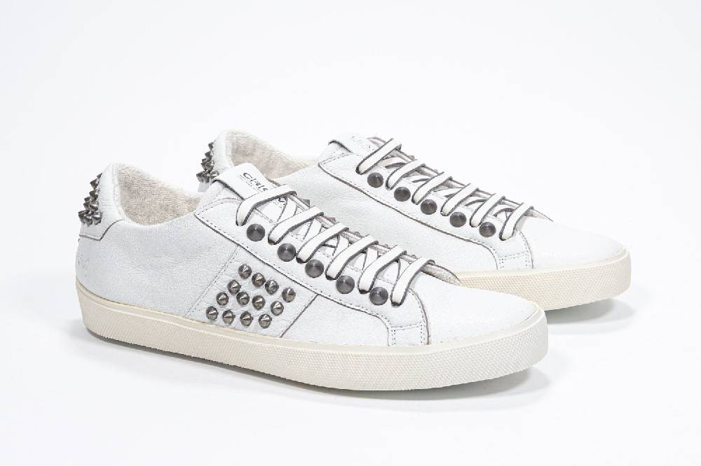 Leather Crown STUDLIGHT | Bianco - BASSE - Uomo Italy