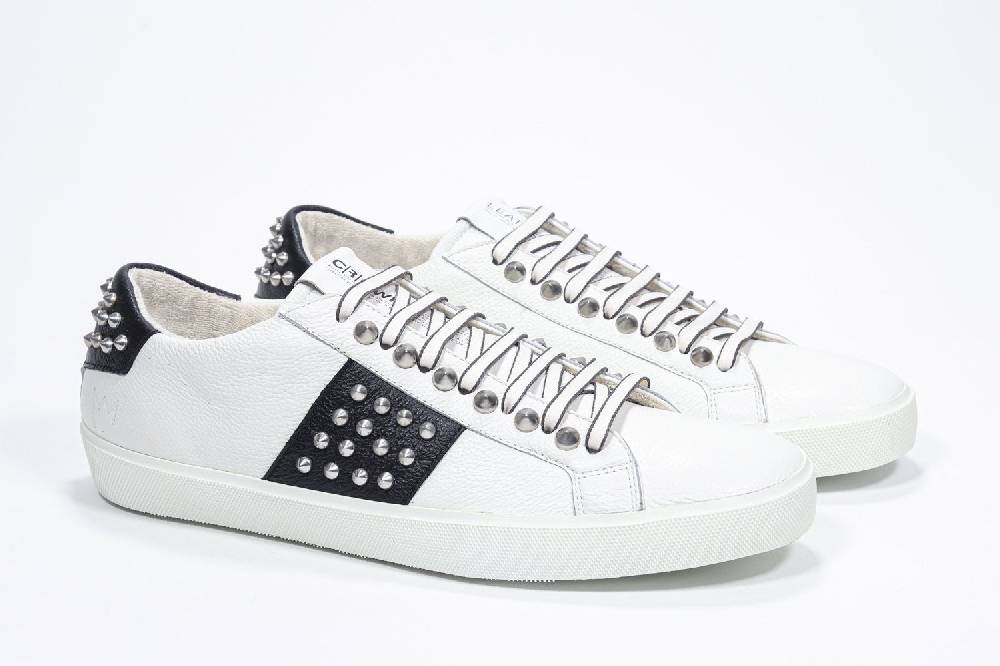 Leather Crown STUDLIGHT | Bianco e nero - BASSE - Uomo Italia