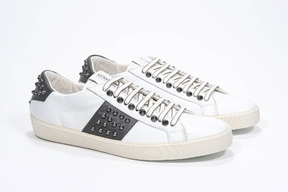 Leather Crown STUDLIGHT | Bianco e verde - BASSE - Uomo In Linea