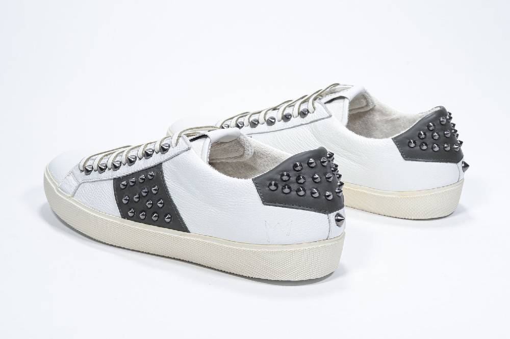 Leather Crown STUDLIGHT | Bianco e verde - BASSE - Uomo In Linea