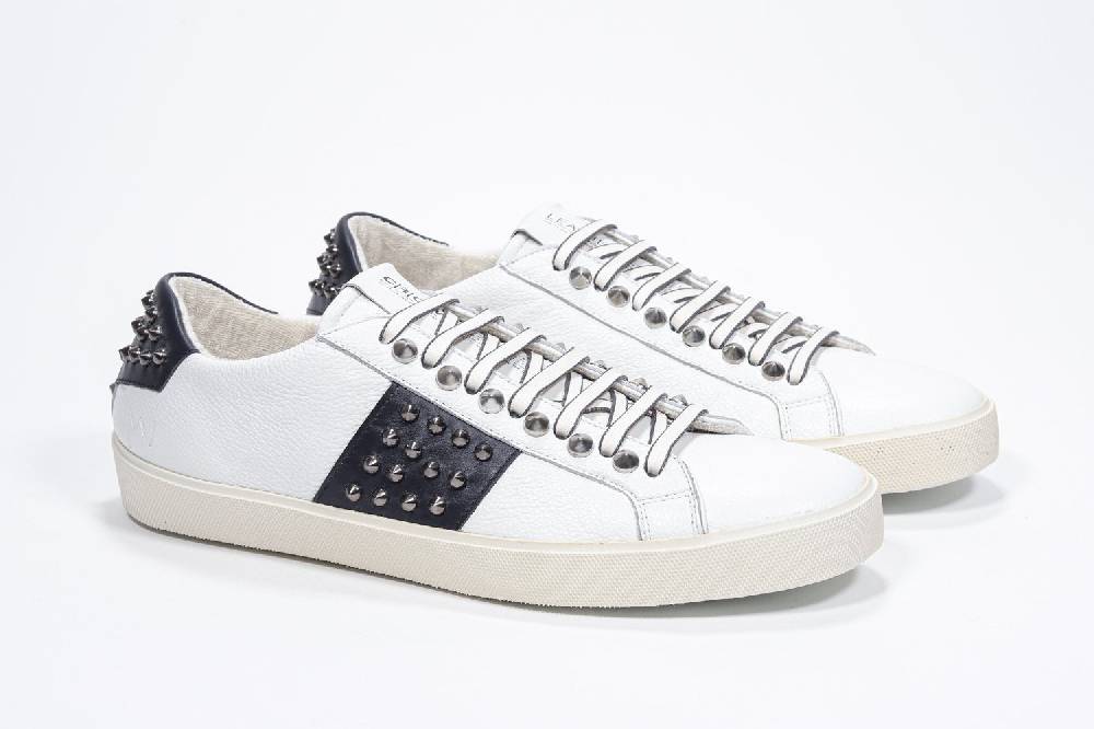 Leather Crown STUDLIGHT | Bianco e Marina - BASSE - Uomo Nuovo