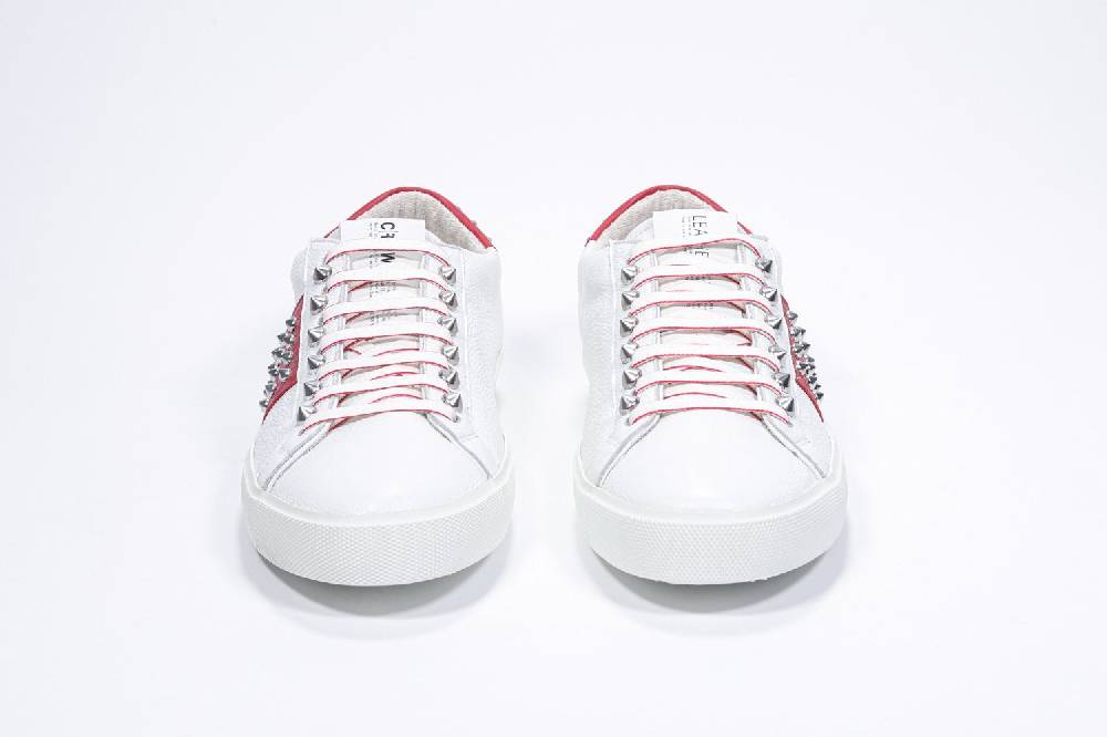 Leather Crown STUDLIGHT | Rosso e bianco - BASSE - Uomo Qualità