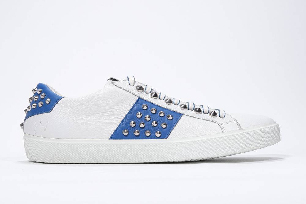 Leather Crown STUDLIGHT | Bianco e blu - BASSE - Uomo Vendita