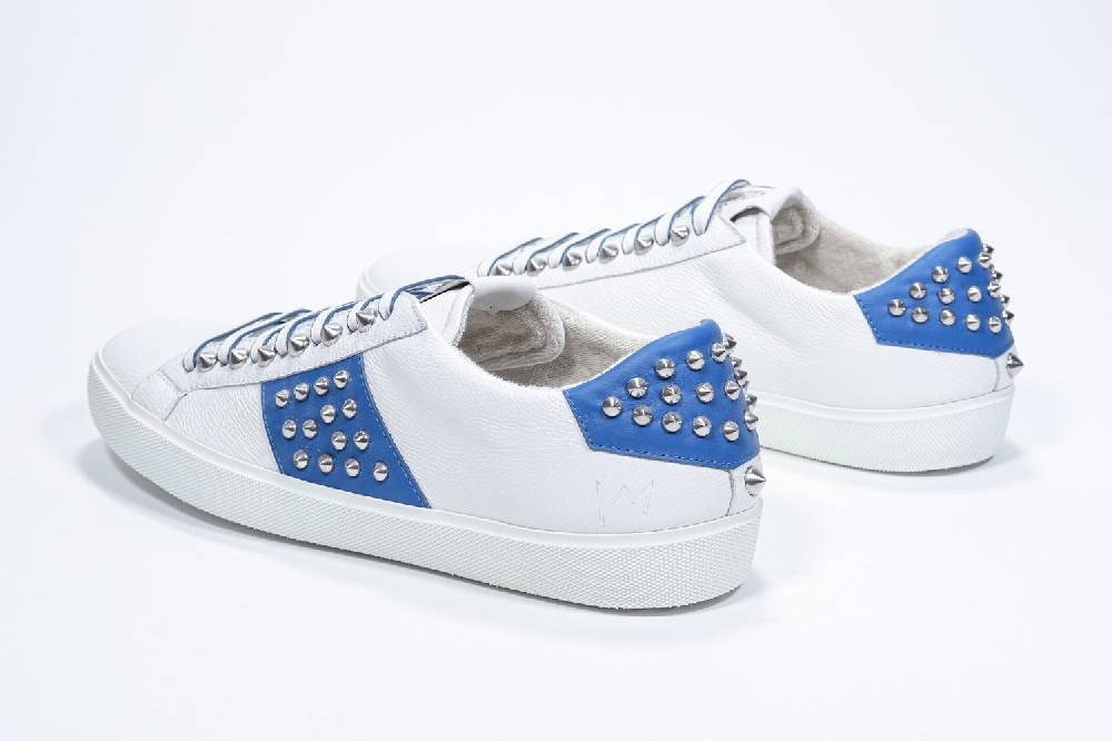 Leather Crown STUDLIGHT | Bianco e blu - BASSE - Uomo Vendita